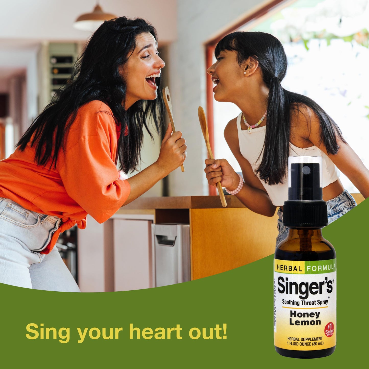 Ingredients label of Herbs Etc Singer Saving Grace spray