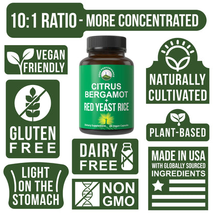 High strength cholesterol support supplement bottle with natural cardiovascular wellness ingredients.