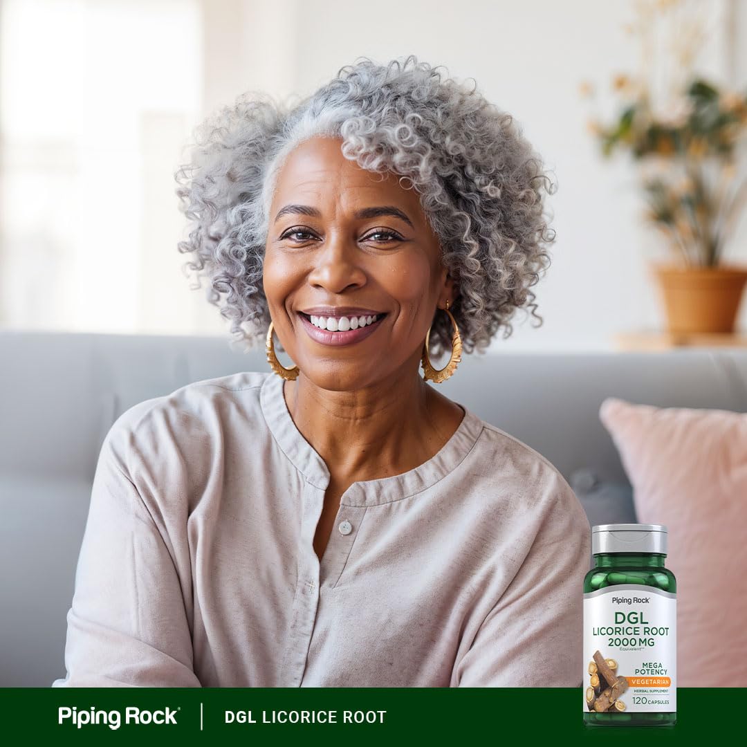 Authentic Piping Rock DGL Licorice Root bottle for digestive health