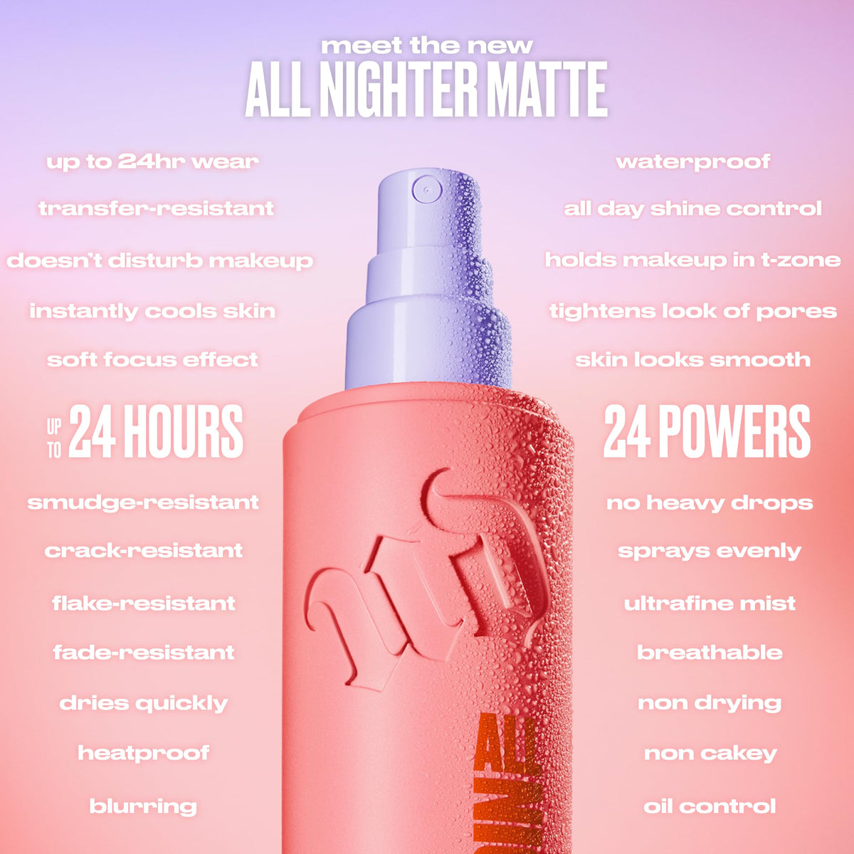 Full view of the 4.0 fluid ounce setting spray unit