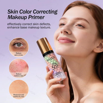 Close up of Kyda 3 in 1 makeup primer texture