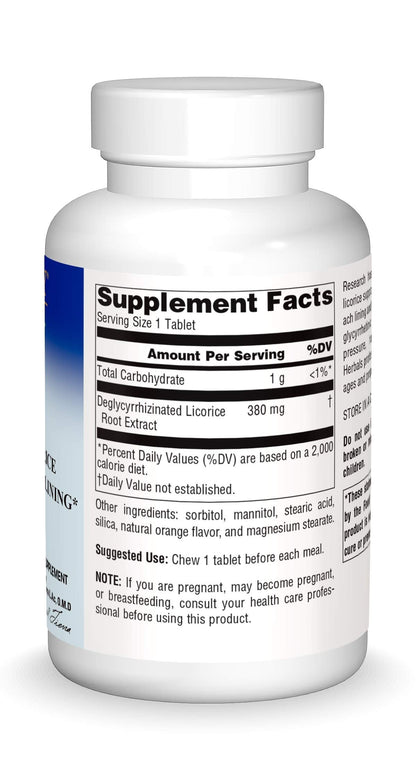 Planetary Herbals DGL supplement chewable tablet texture