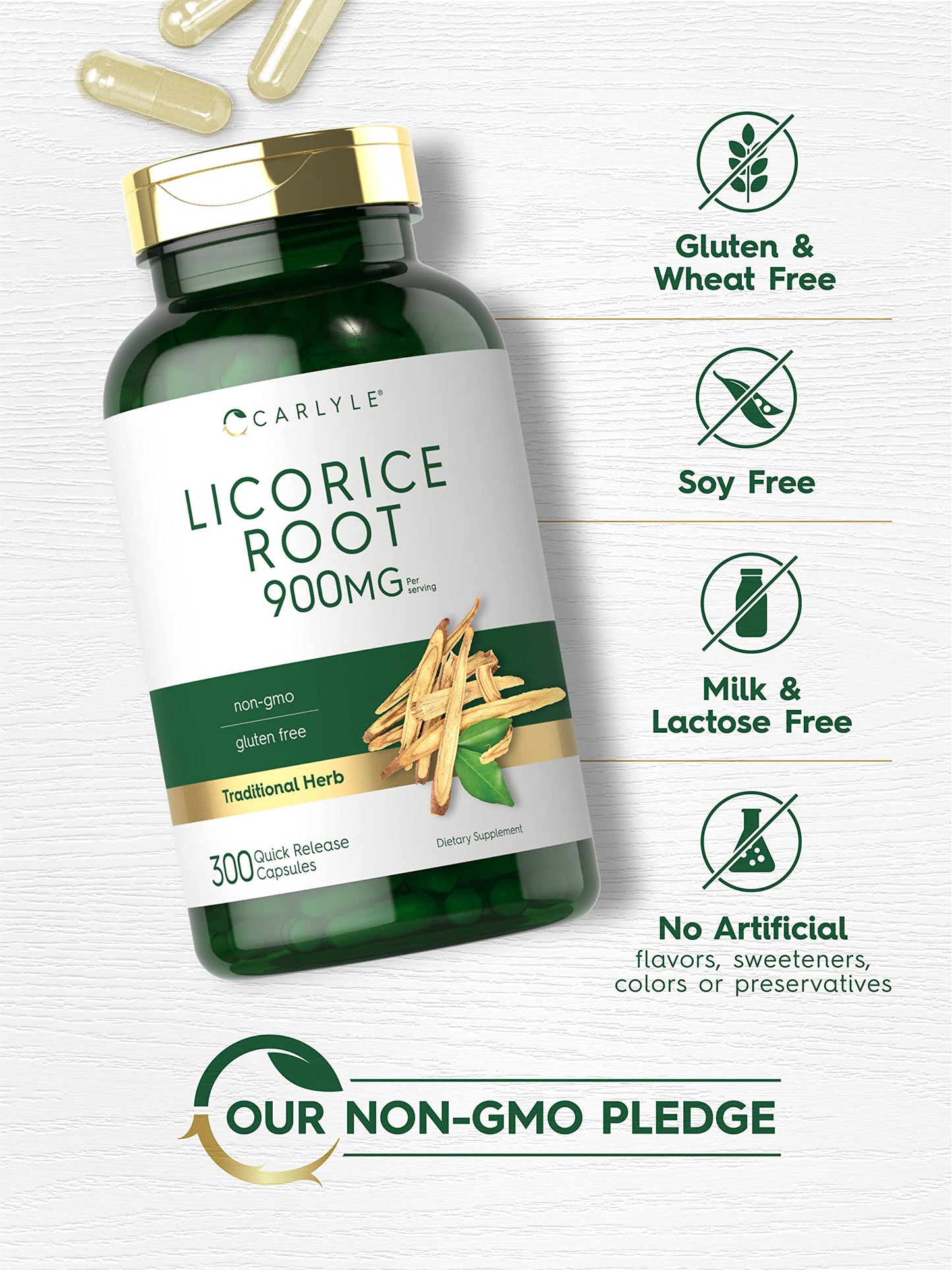 Authentic USA imported Carlyle Licorice Root packaging details