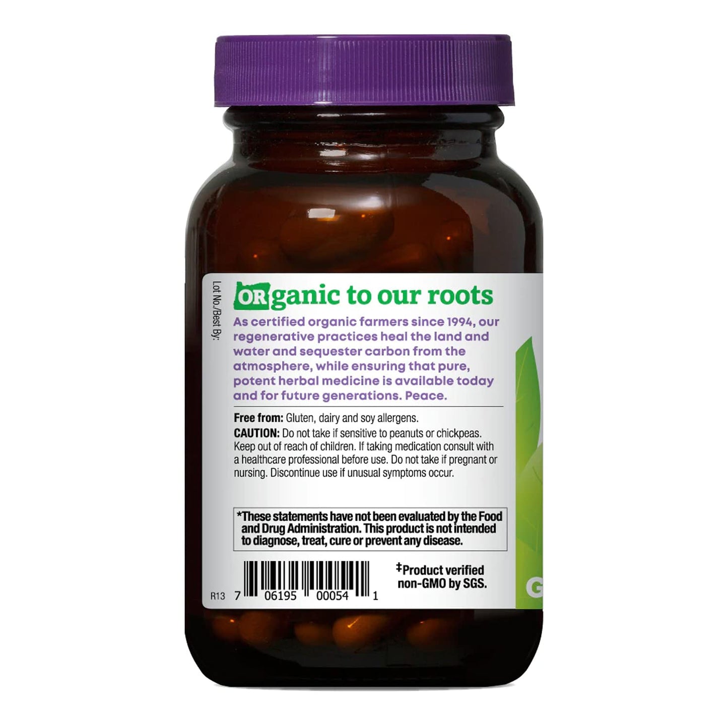 90 count bottle of Oregon's Wild Harvest vegan licorice root capsules