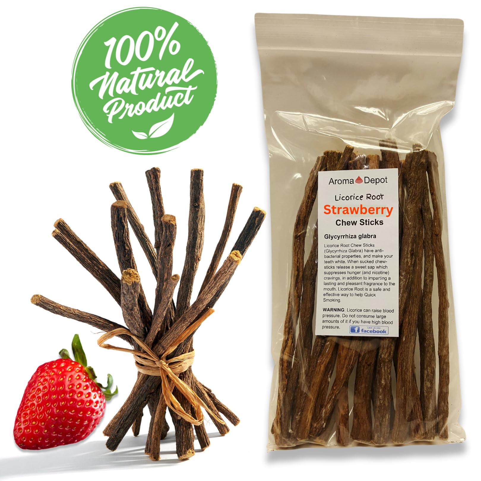 Aroma Depot 4 ounce licorice root sticks for oral health