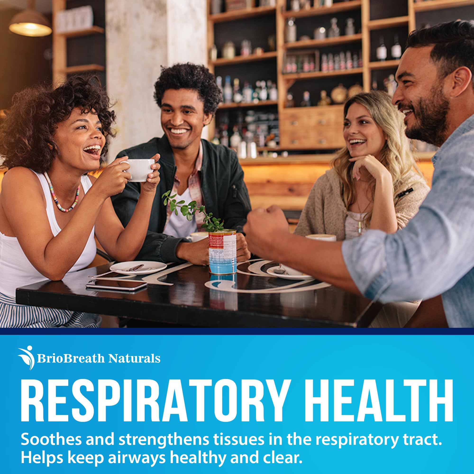 BrioBreath Naturals lung health supplement label details