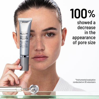 Dr. Brandt Pores No More primer tube and cap details