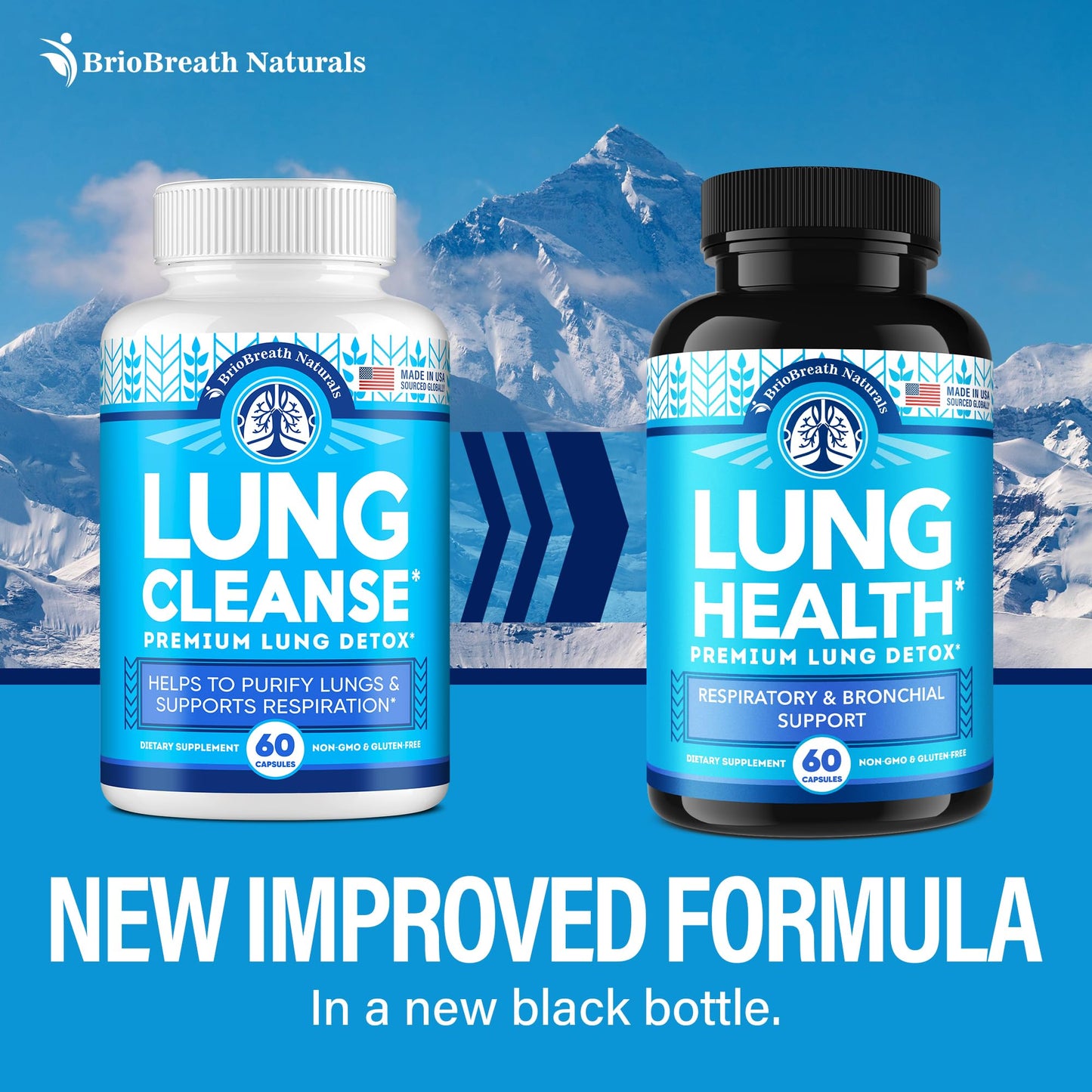 USA imported BrioBreath Naturals lung support capsules