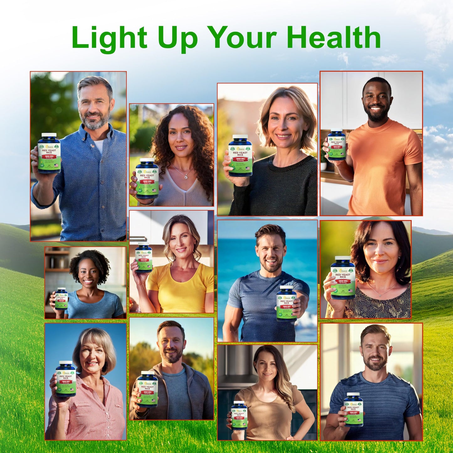 Side view of the premium heart health supplement packaging showing manufacturing details.