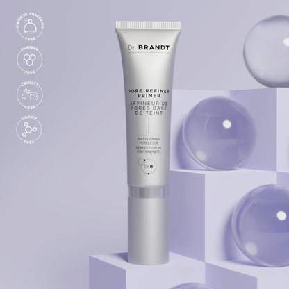Dr. Brandt Pores No More Pore Refiner Primer branding and logo