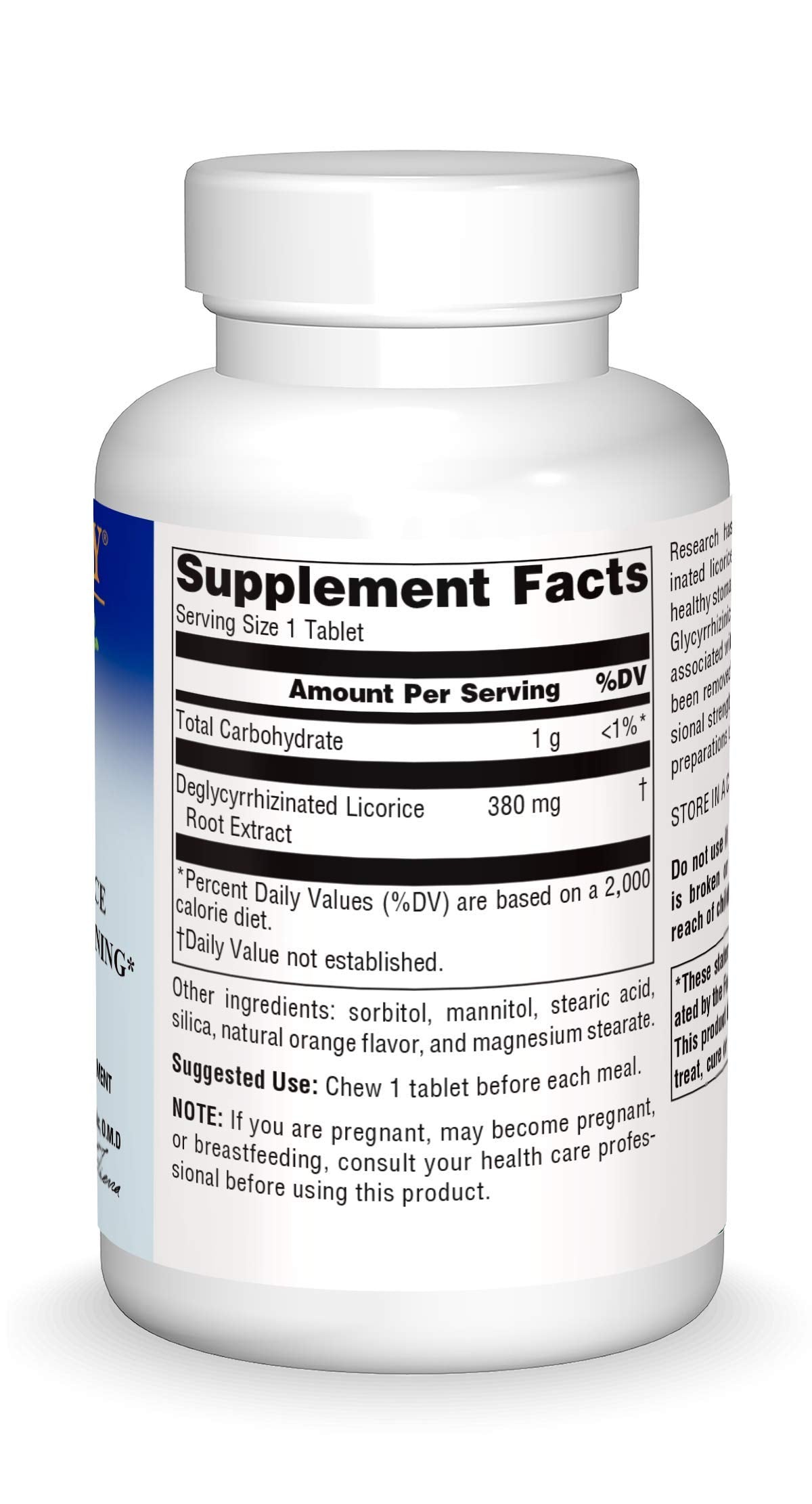 Planetary Herbals DGL Licorice chewable tablets texture
