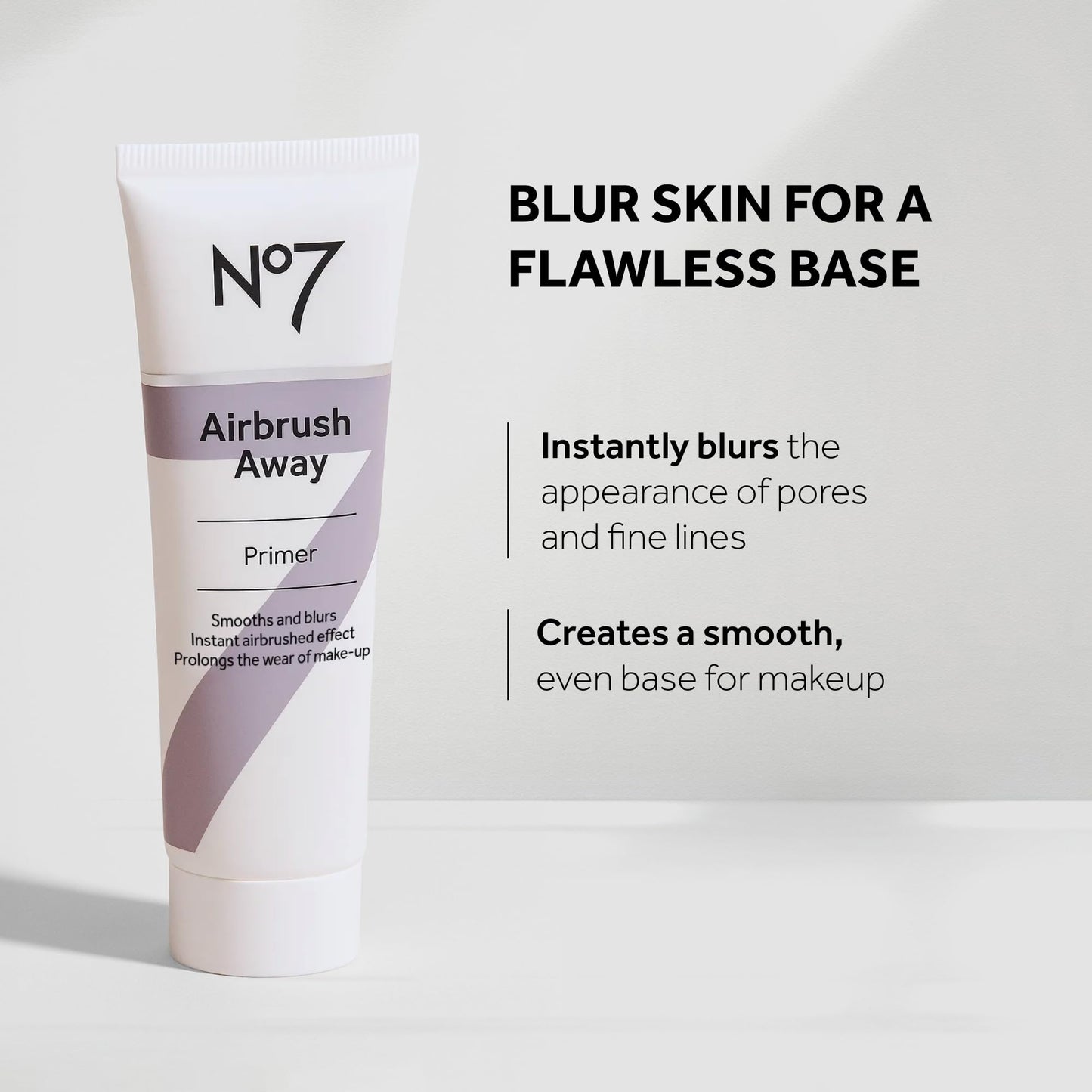 No7 Airbrush Away Primer hydrating formula texture swatch