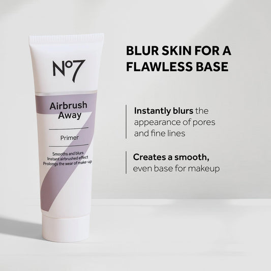 No7 Airbrush Away Primer hydrating formula texture swatch
