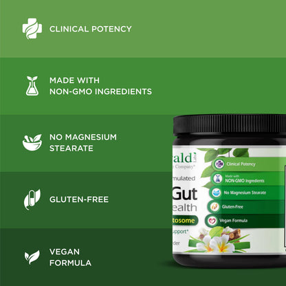 Authentic USA imported Emerald Laboratories gut health supplement bottle