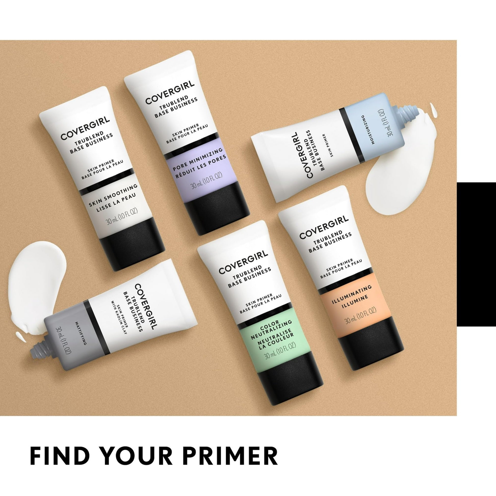 Covergirl face primer 30 milliliters tube branding