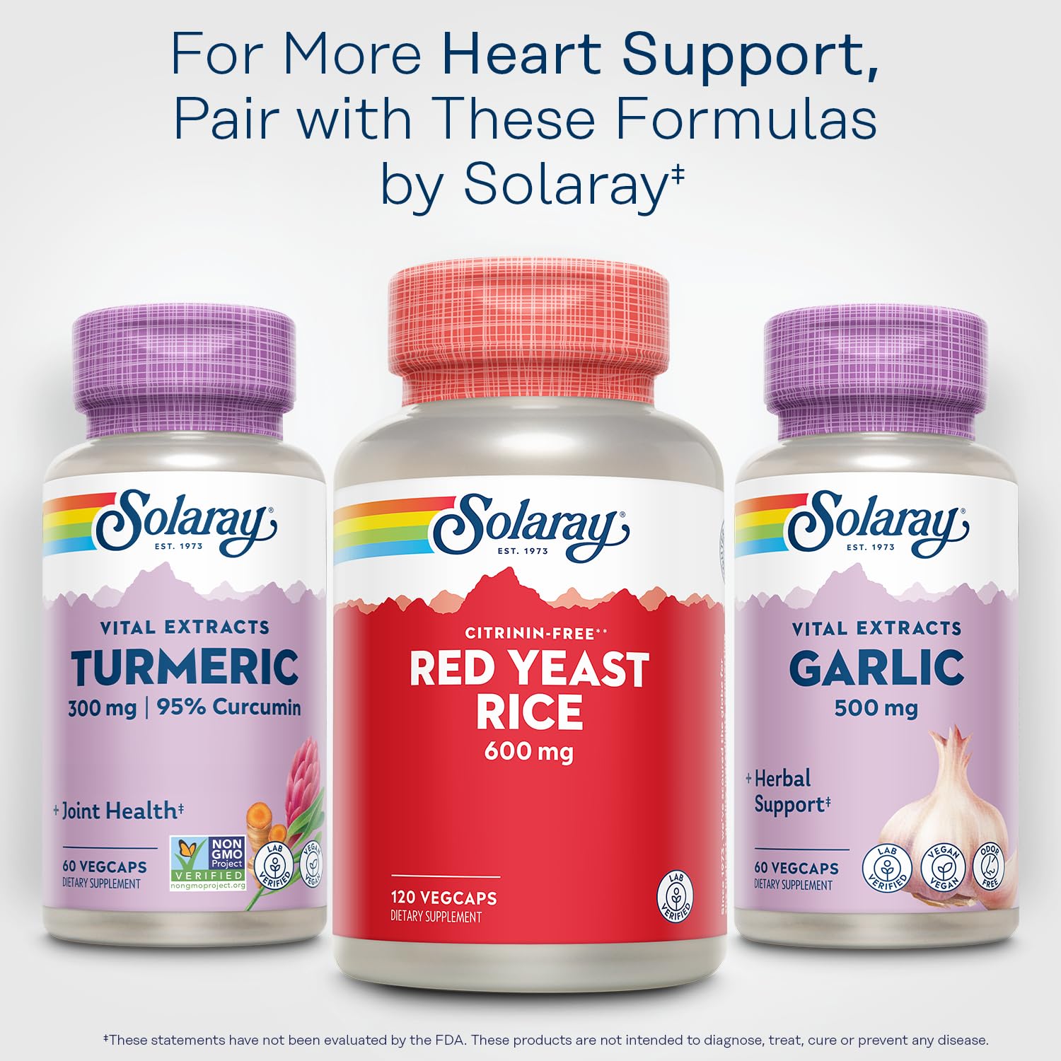 Eco friendly post consumer recycled bottle of imported Solaray red yeast rice.
