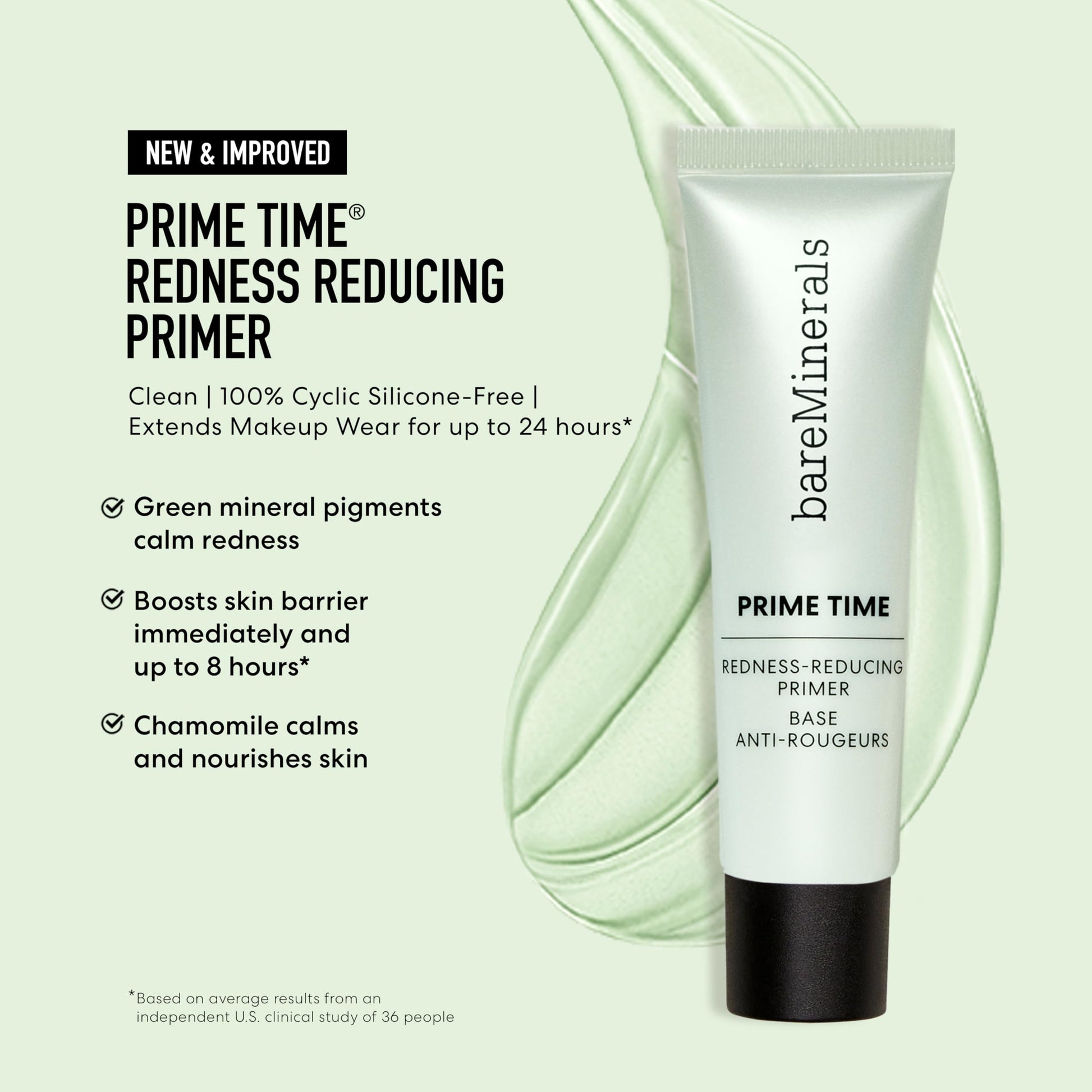 BareMinerals gel primer texture and consistency demonstration