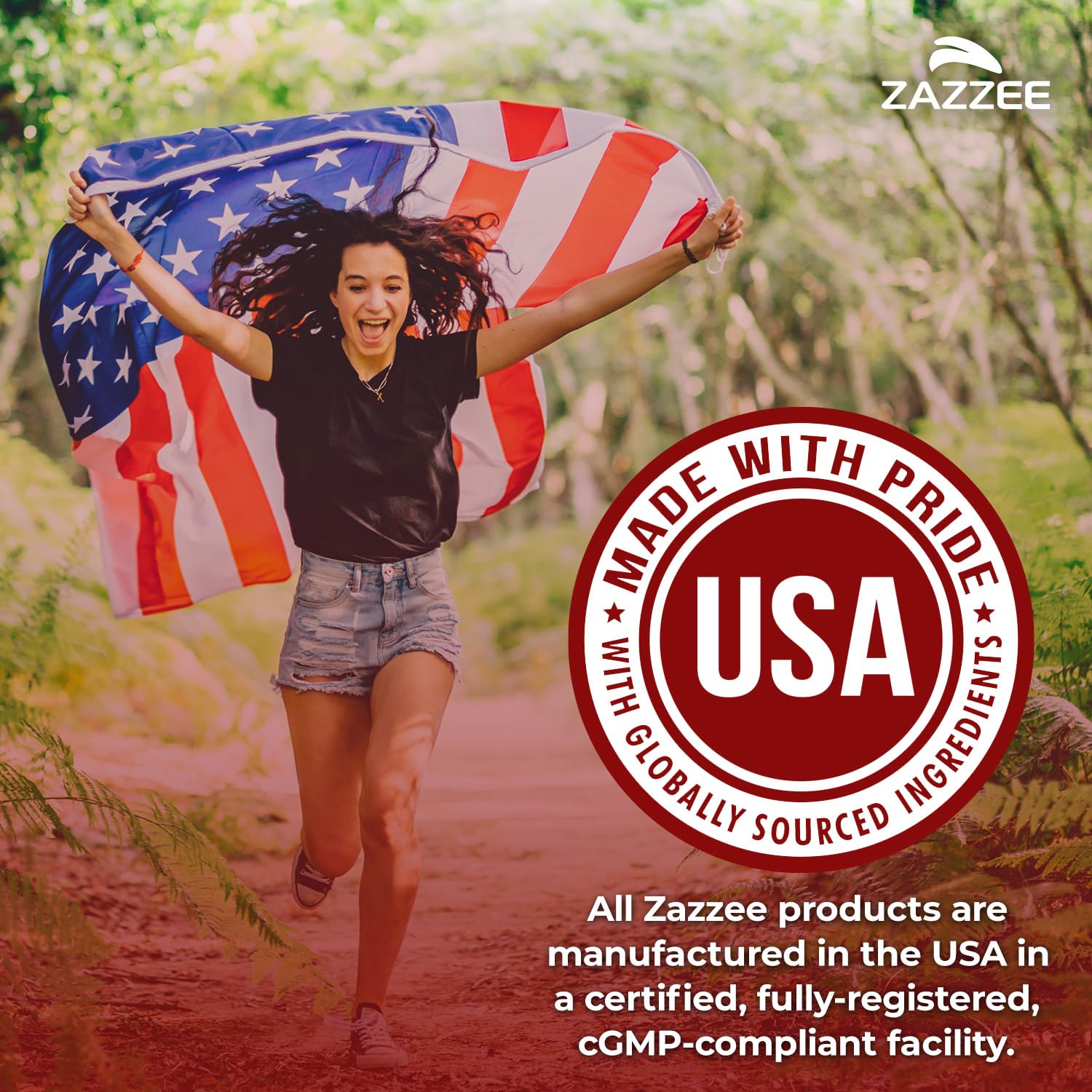 Zazzee heart health supplement highlighting citrinin free and non-GMO features