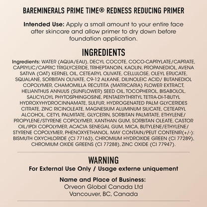 Professional makeup primer for smooth skin finish