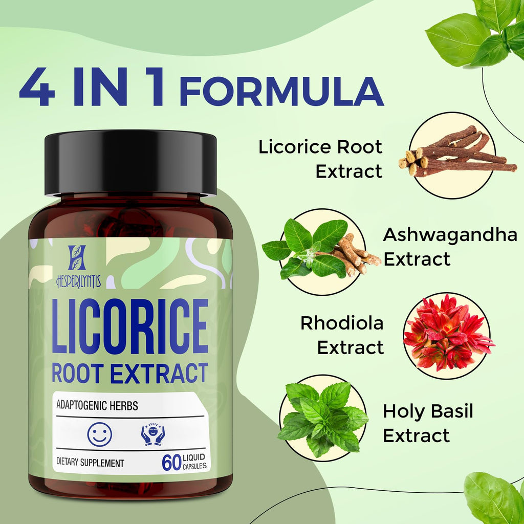 Back view of Hesperilyntis DGL Licorice supplement label