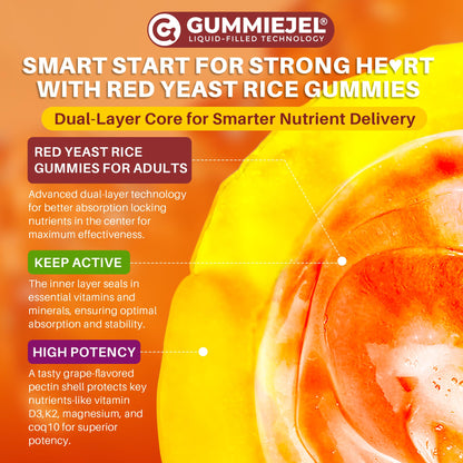 Nextdia Red Yeast Rice Gummies bottle showing 60 count quantity