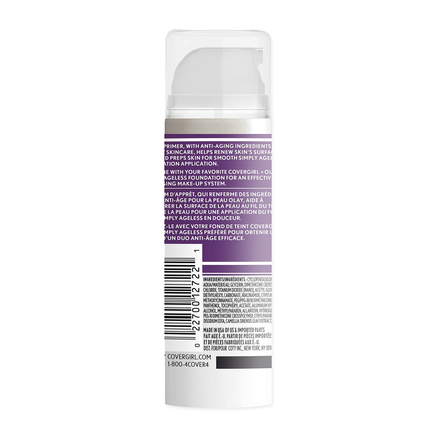 Covergirl Simply Ageless primer texture on skin