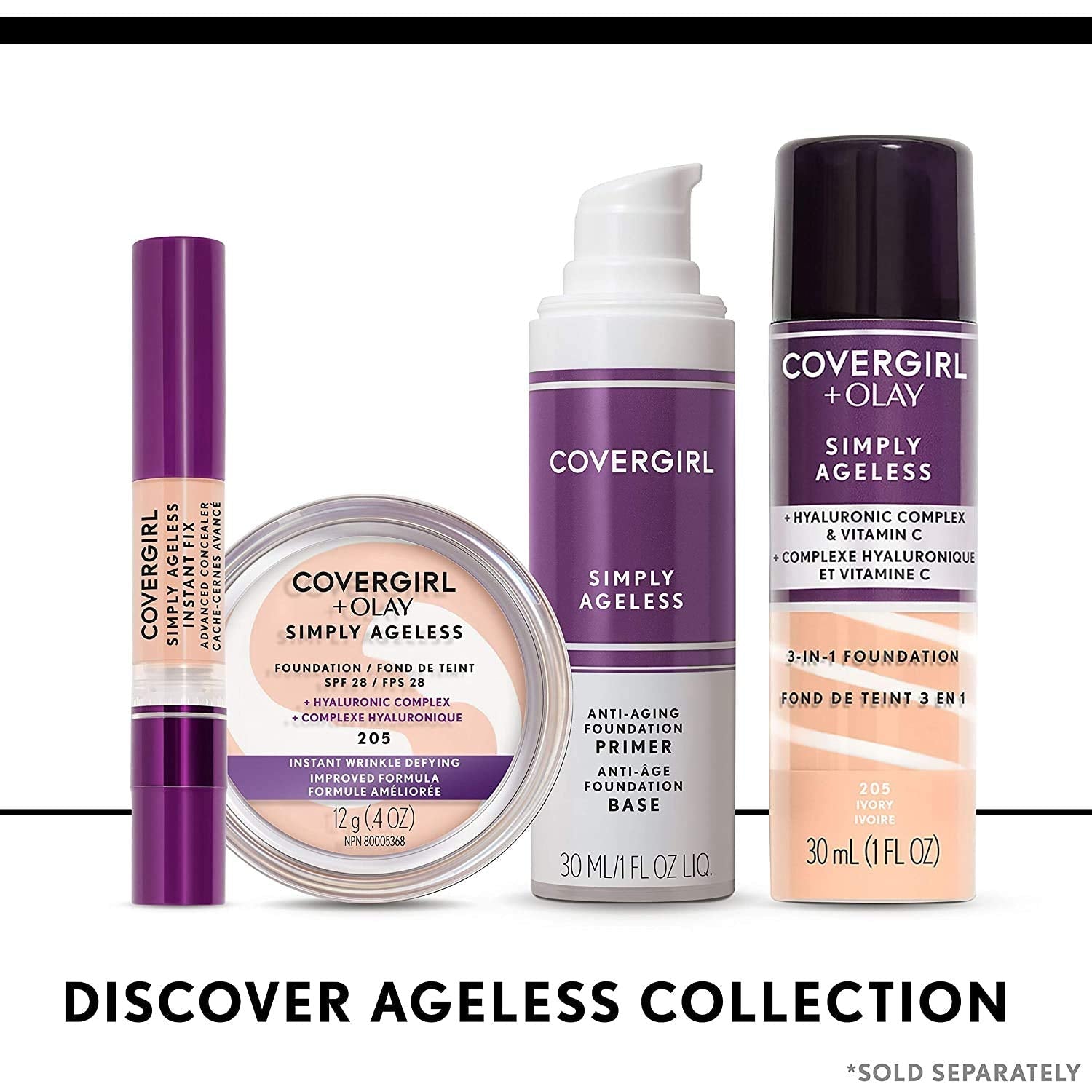Covergirl Simply Ageless makeup primer clear serum formula
