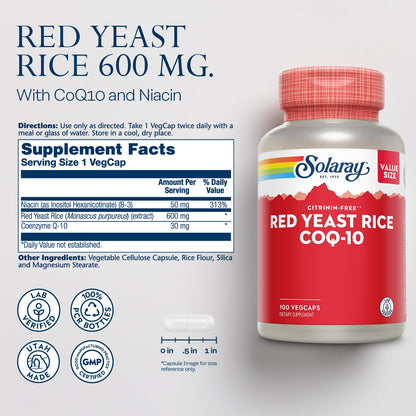 Solaray heart supplement vegetarian capsules ingredient facts label