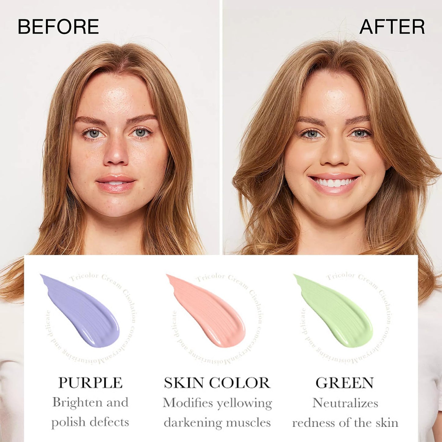 Vienflona SPF 50 makeup primer side view showing product details