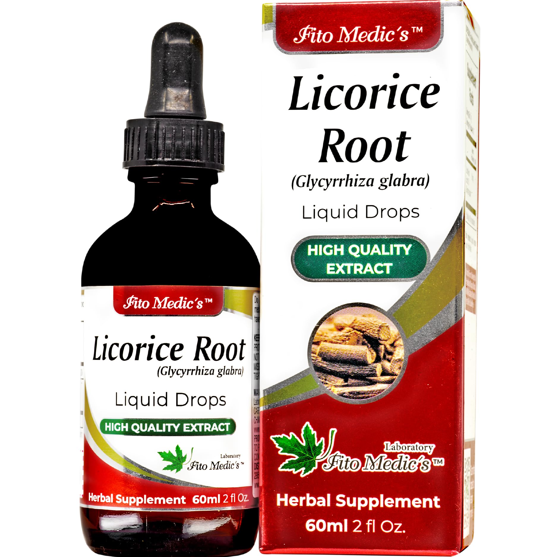 Fito Medic's Lab Licorice Root liquid supplement packaging