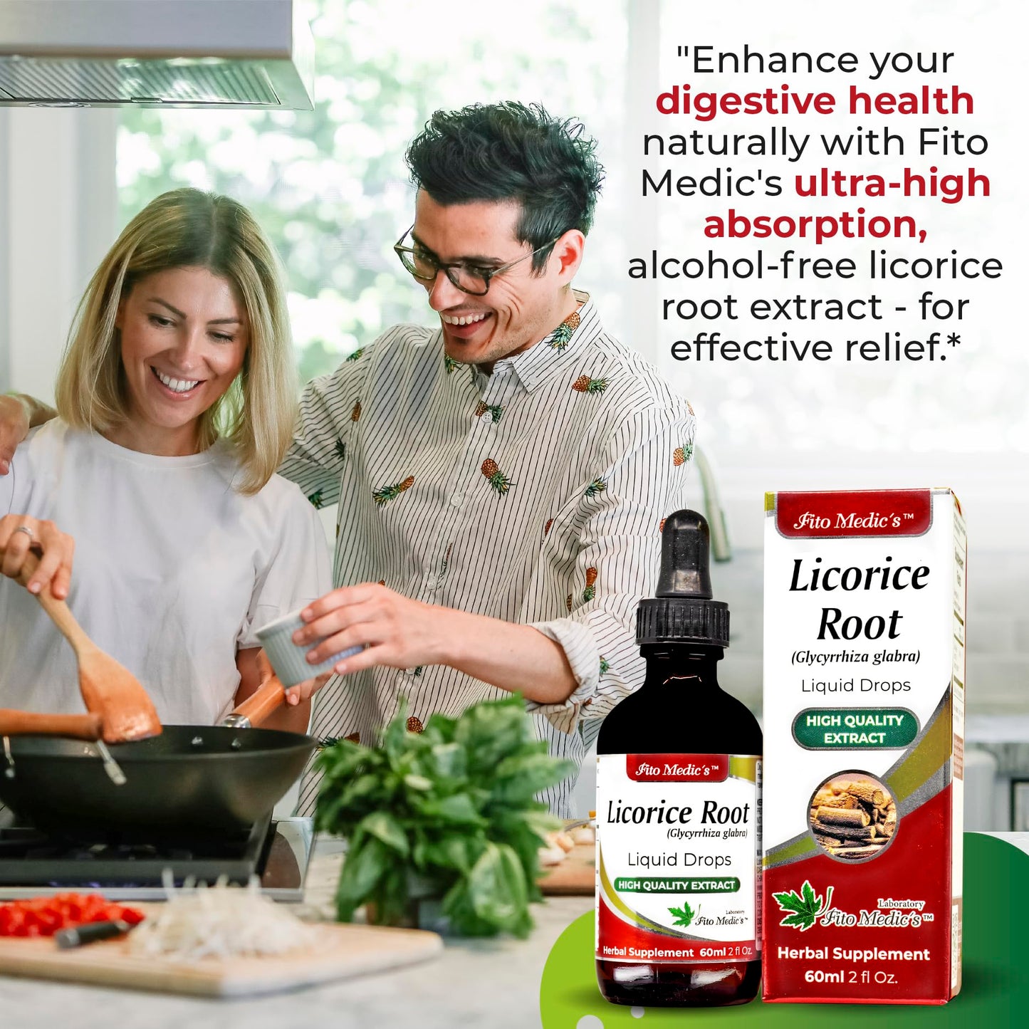 Fito Medic's Lab Licorice Root 60ml bottle side profile
