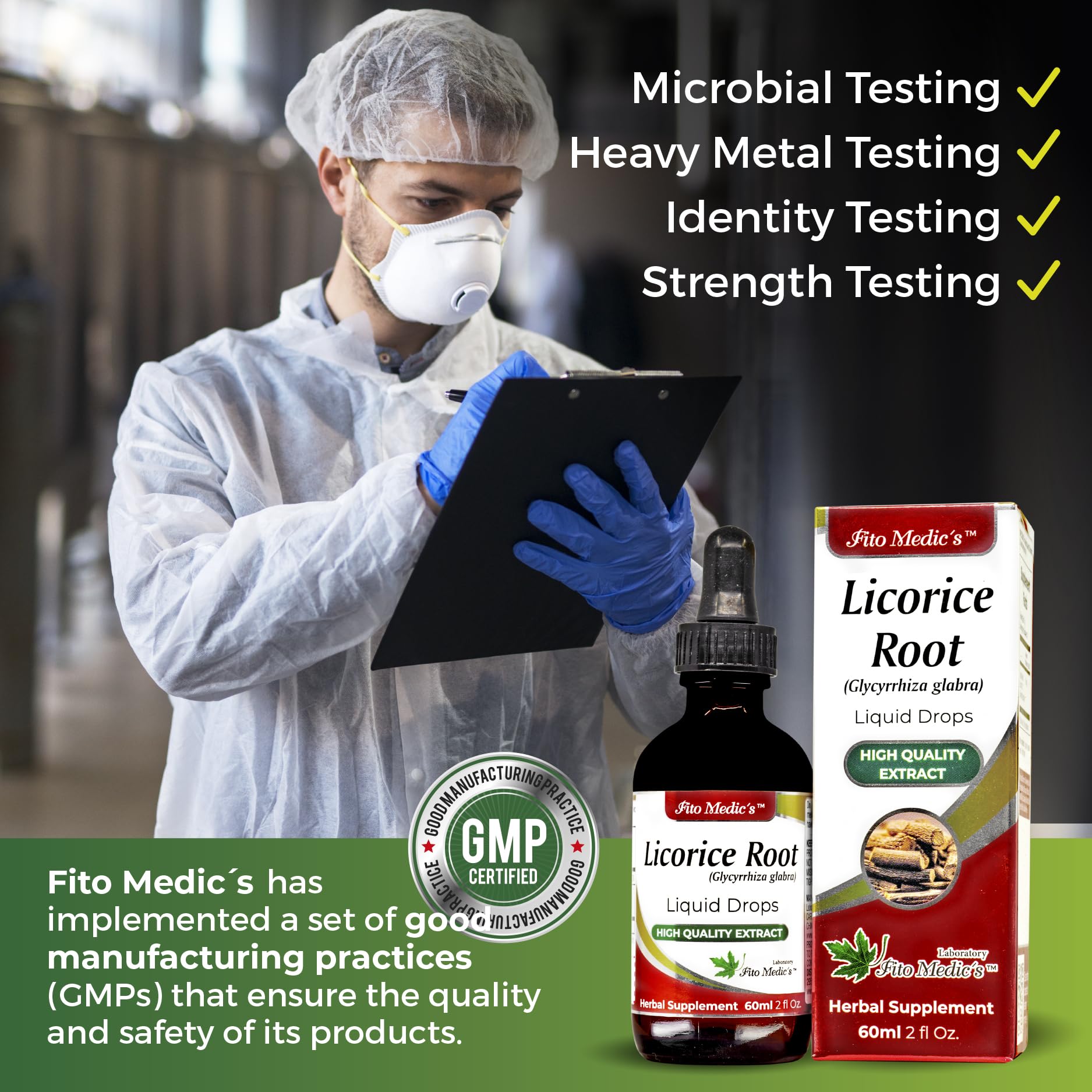 Fito Medic's Lab Licorice Root extract liquid supplement set