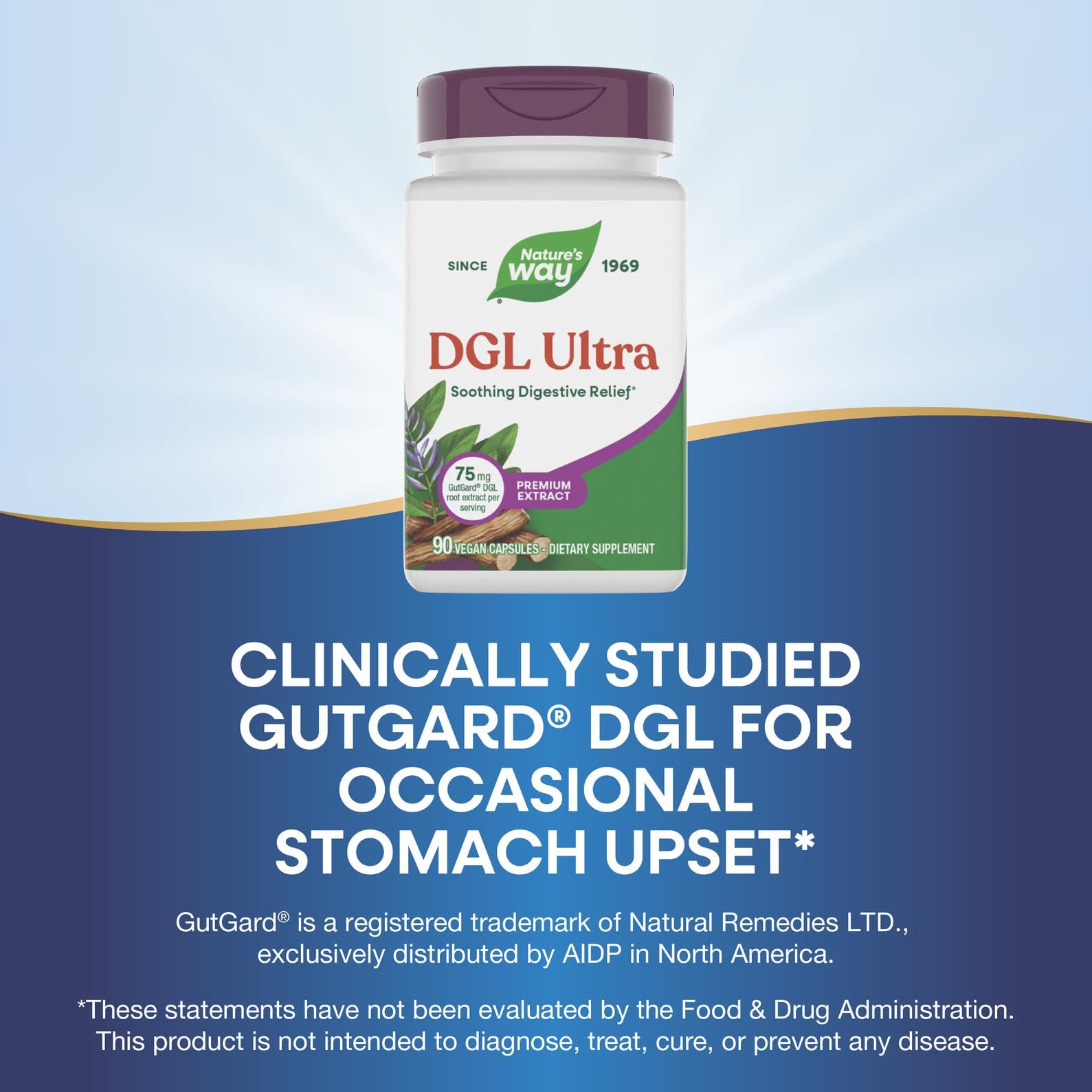 Nature's Way DGL Ultra bottle side profile
