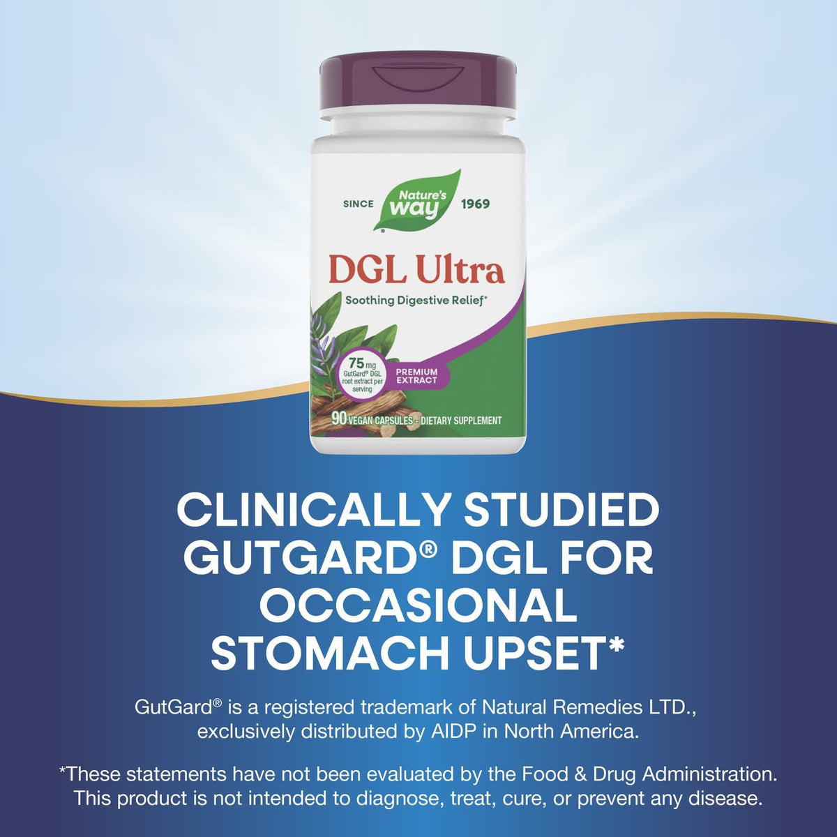 Nature's Way DGL Ultra bottle side profile
