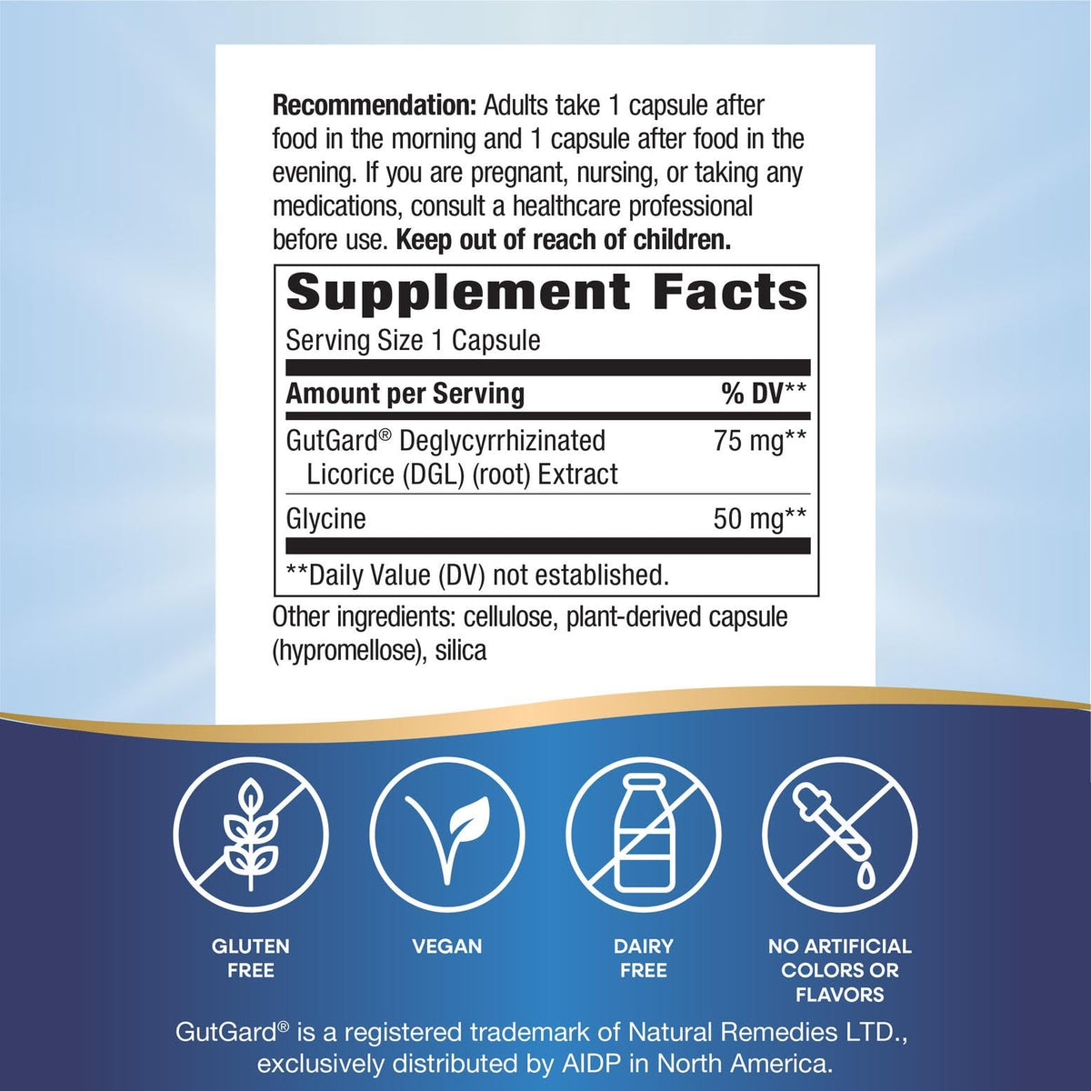 Nature's Way DGL Ultra capsule size and quality seal