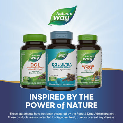 Nature's Way DGL Ultra 90 capsules USA imported bottle