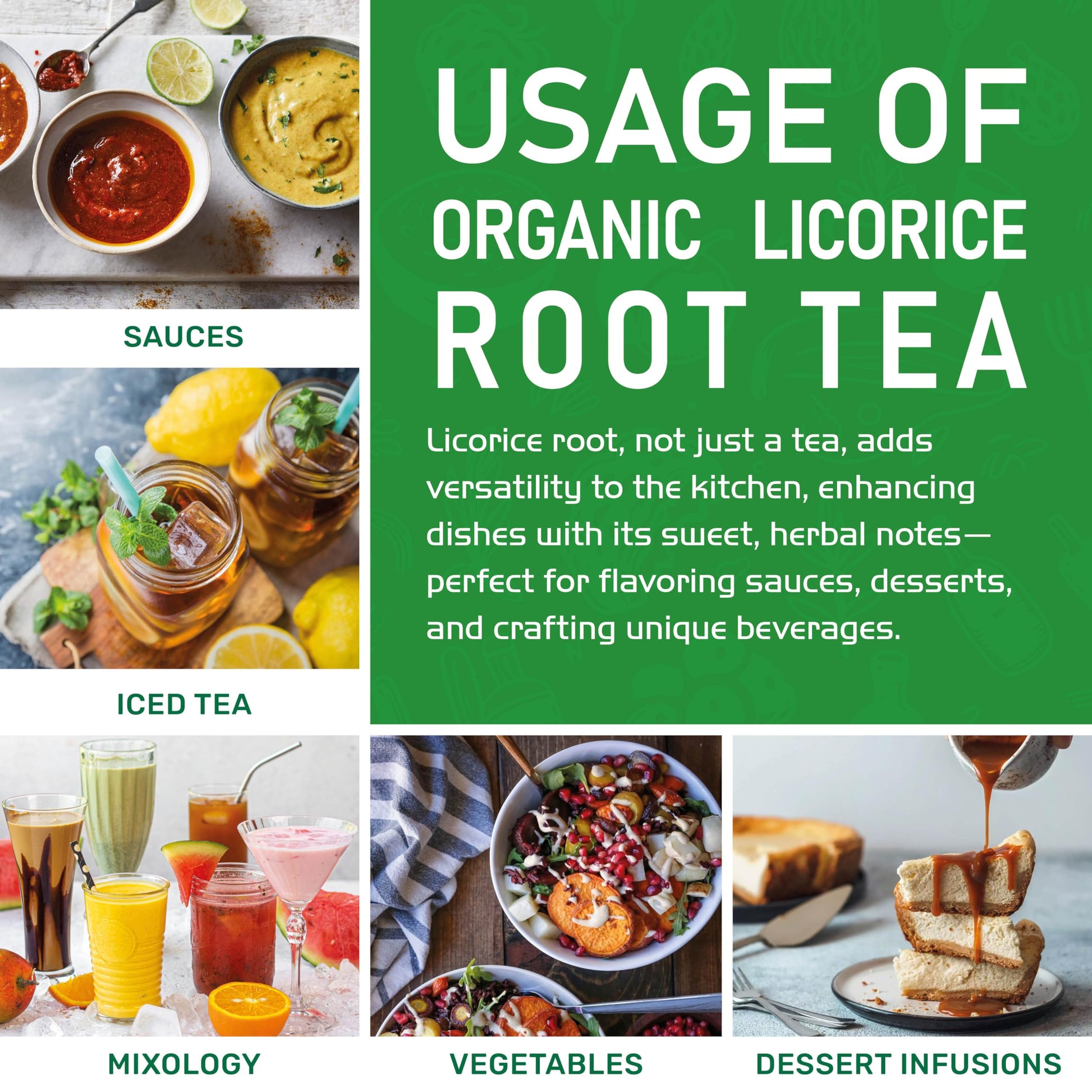 Brewed cup of organic licorice root tea