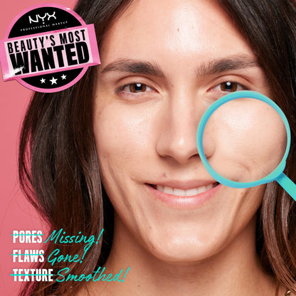 NYX Pore Filler primer tube texture and application swatch
