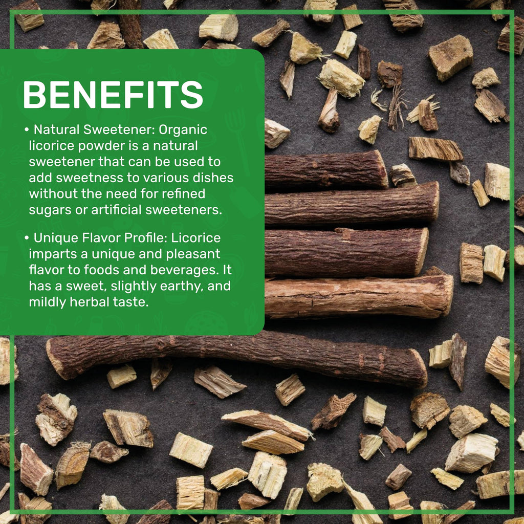 Side view of Jiva Organics Licorice Root Powder bag
