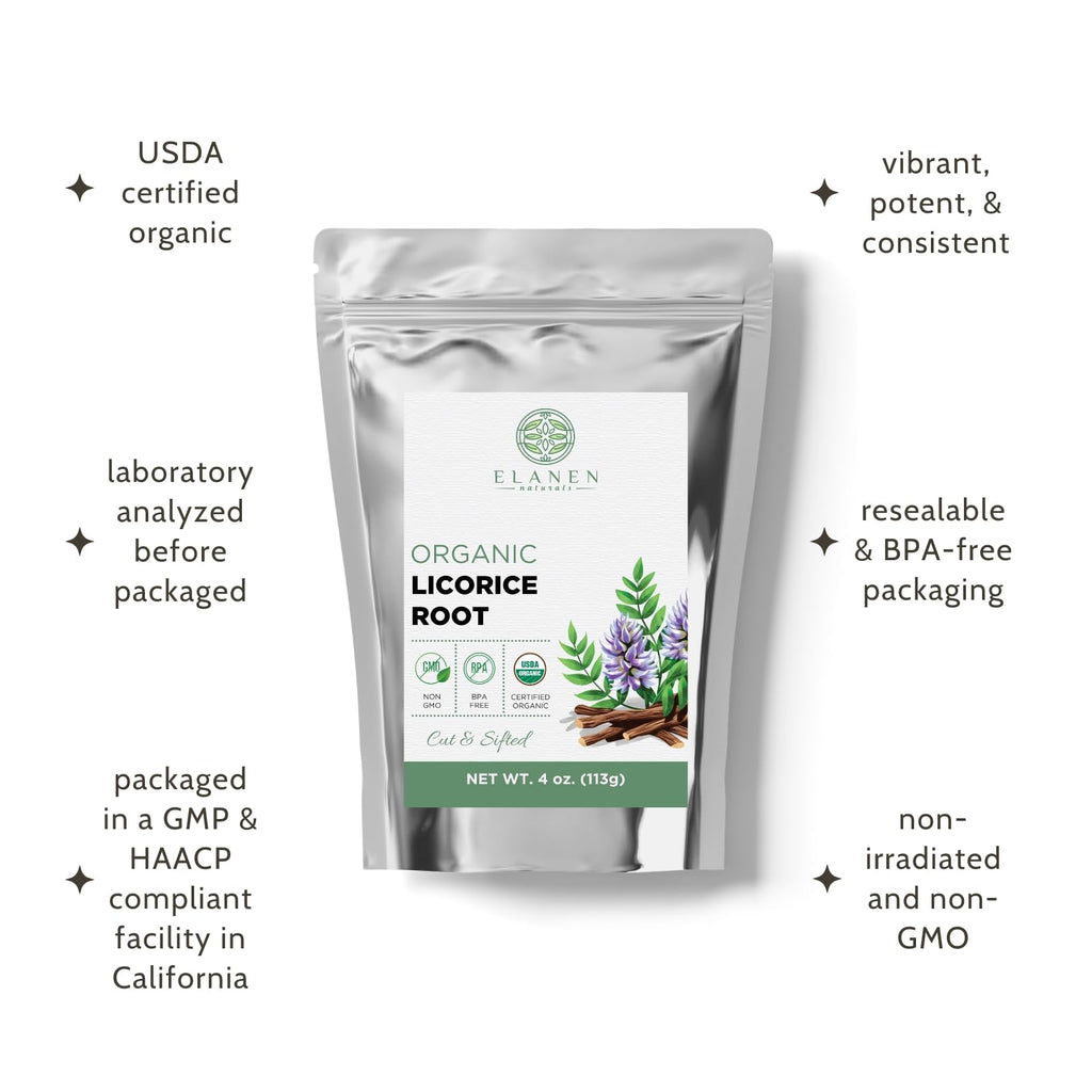 USDA organic certification seal on Elanen Naturals product