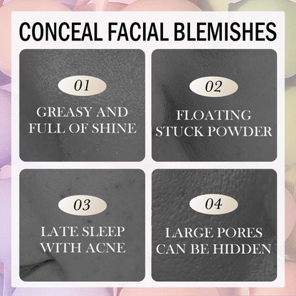 Close up of the water resistant and sweat proof texture of the color correcting concealer cream