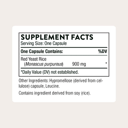 Thorne Choleast 900 milligrams supplement facts label showing ingredients
