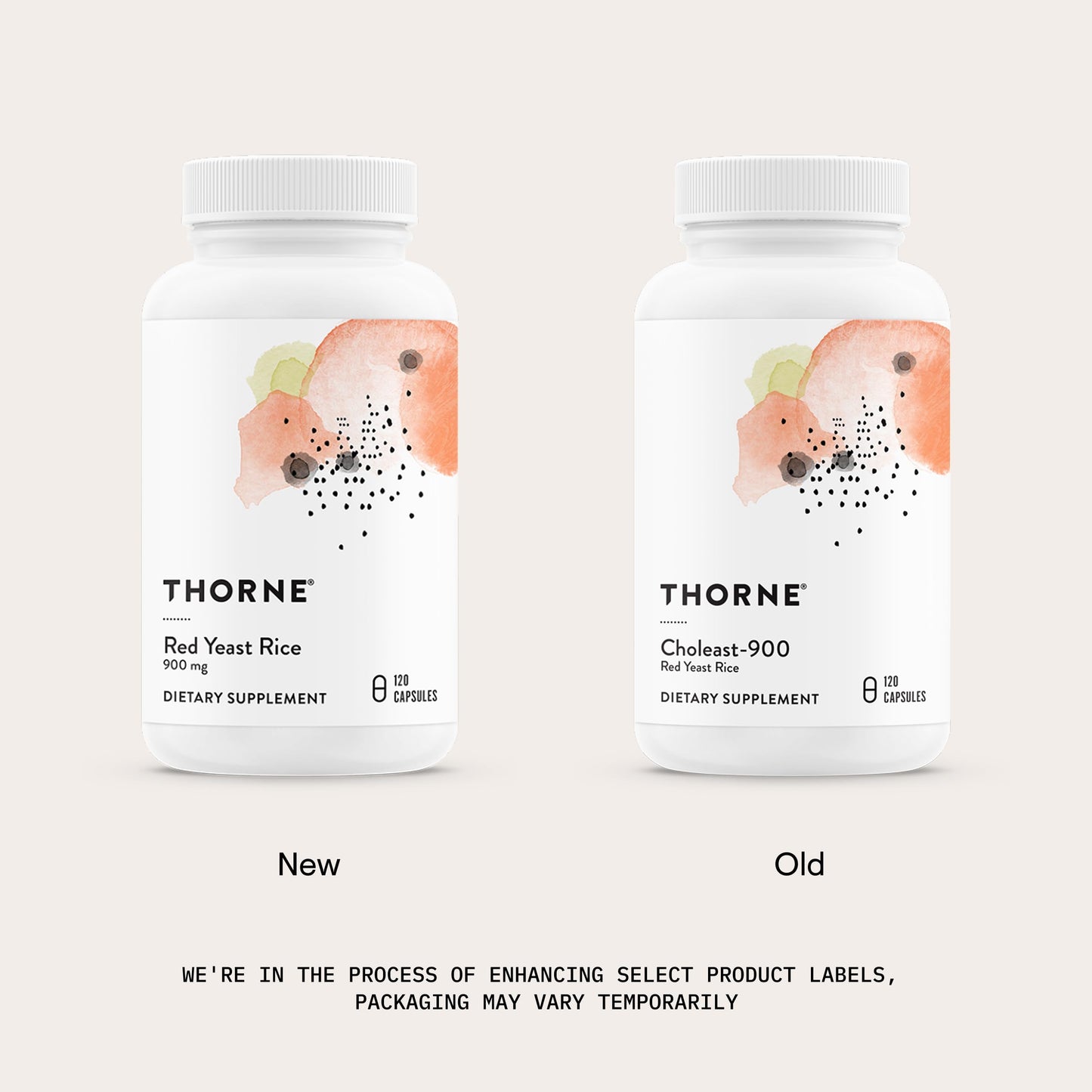 Authentic Thorne Red Yeast Rice imported dietary supplement packaging details