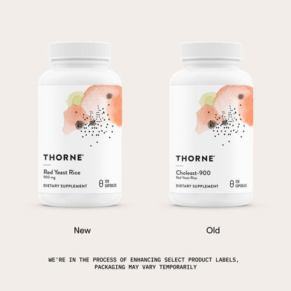 Authentic Thorne Red Yeast Rice imported dietary supplement packaging details