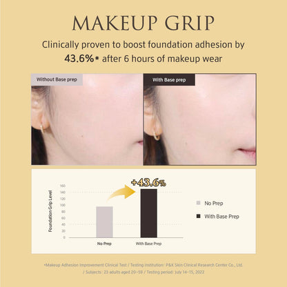 Silicone free grip makeup base serum bottle with pump dispenser