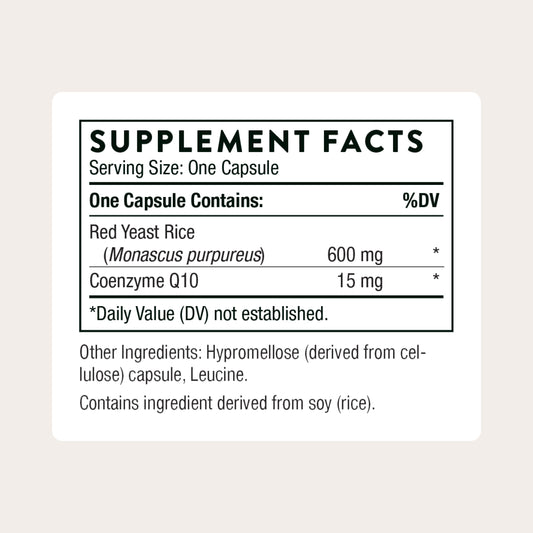 Thorne Choleast 120 capsules dietary supplement side view showing detailed ingredient list