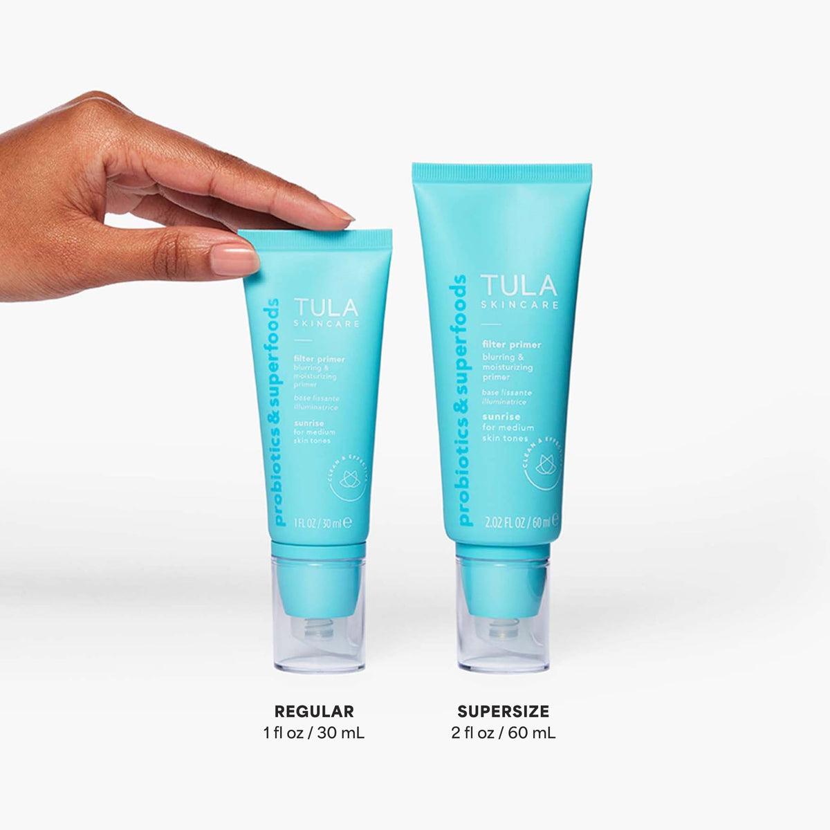 Tula blurring and moisturizing primer packaging box details