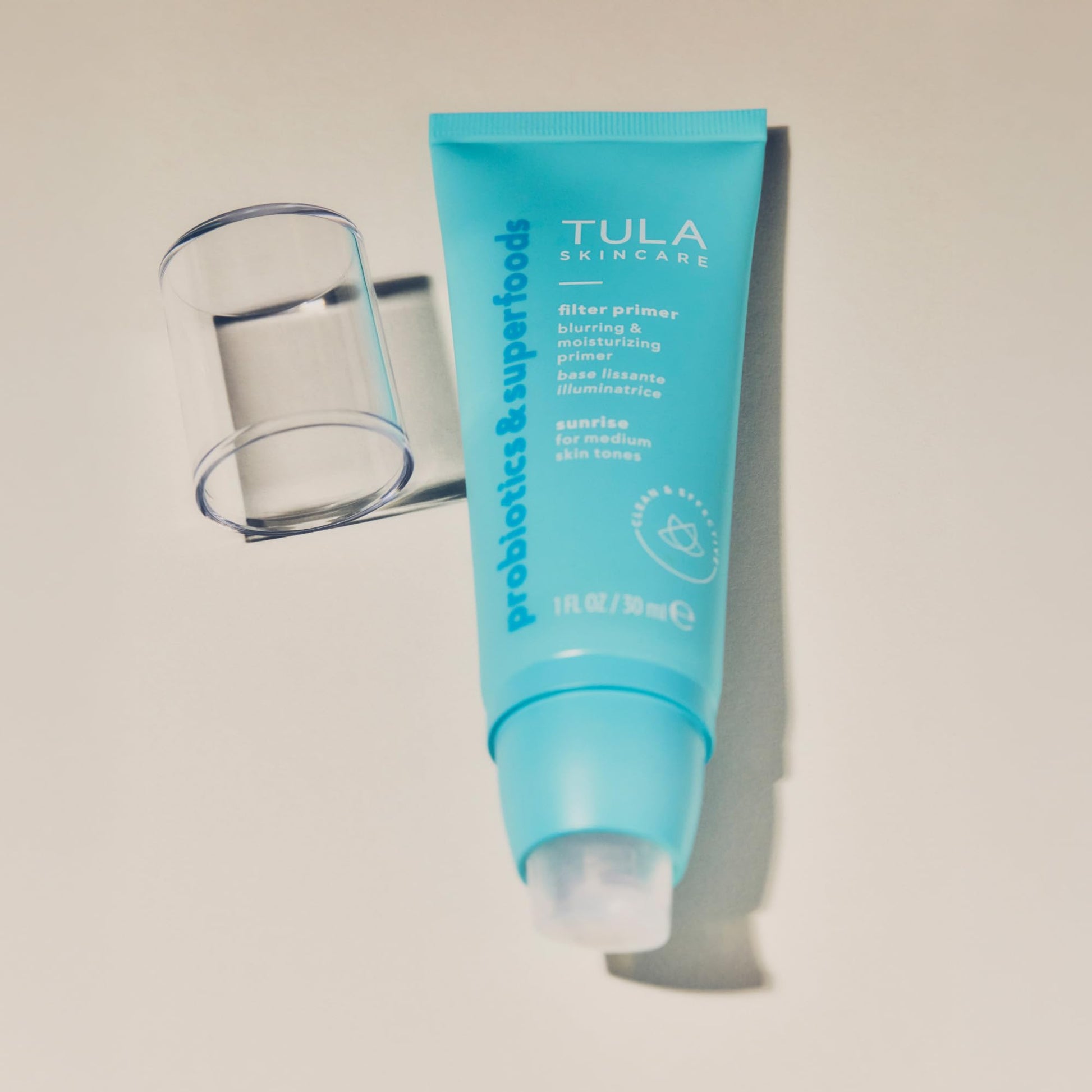 Tula probiotic skin care primer ingredients and benefits label