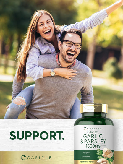 Side view of Carlyle herbal formula indicating free of wheat, lactose, and artificial preservatives.