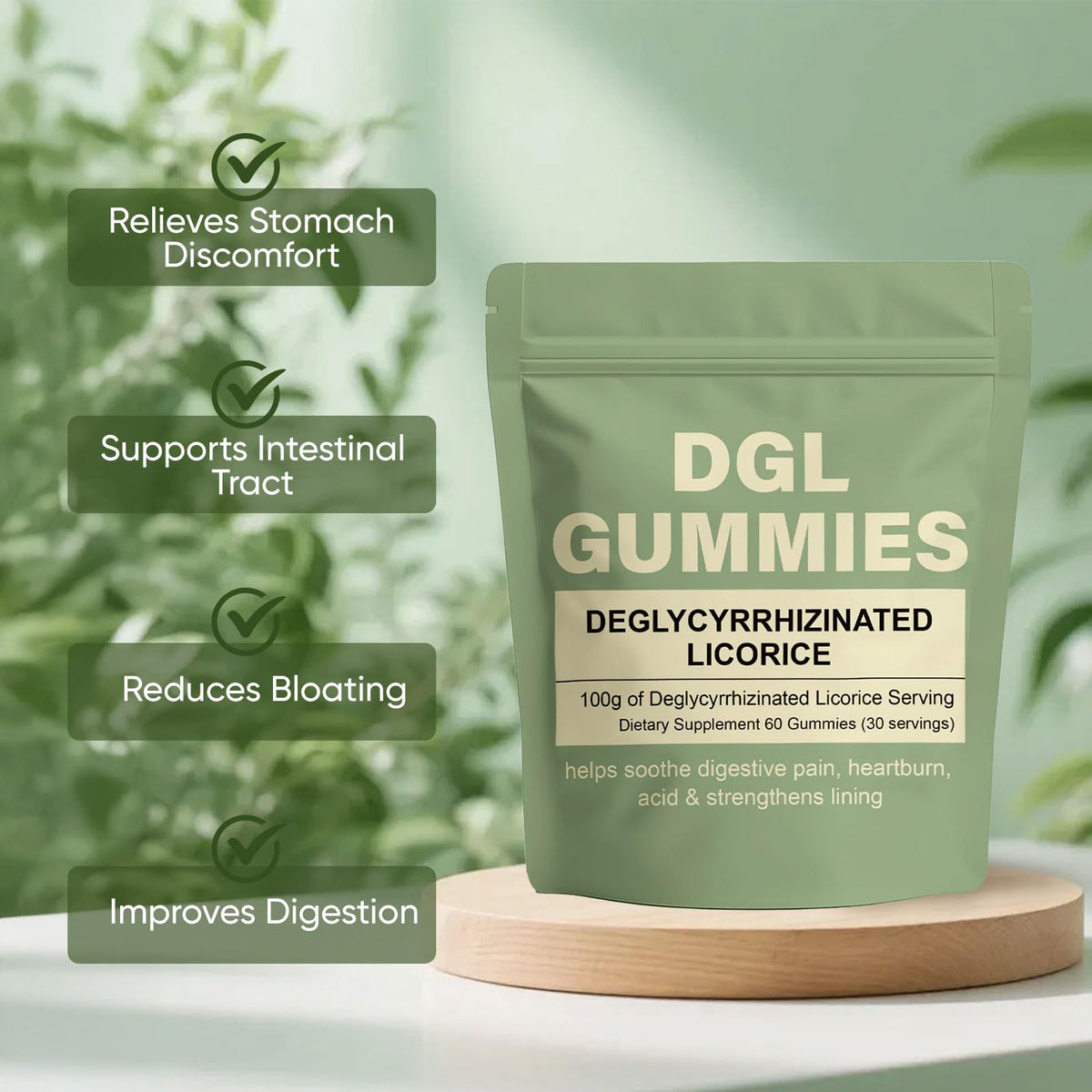 Wdvnex 400mg DGL licorice root supplement bottle
